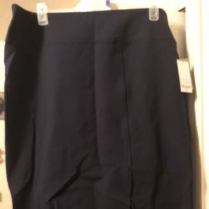 Navy blue pencil skirt
